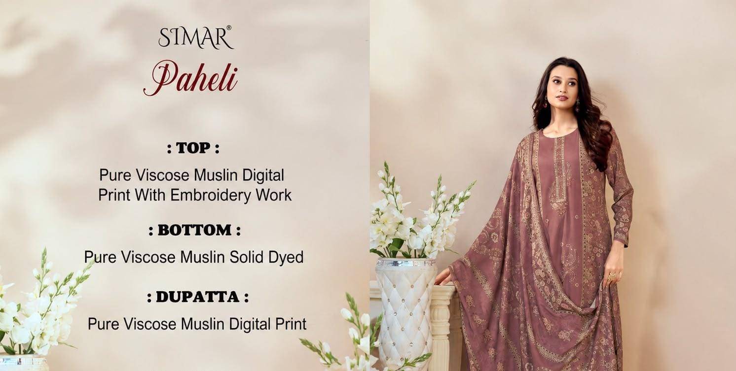 Paheli By Glossy 5109A To 5109D Series Stylish Beautiful Colourful Viscose Silk Dresses At Wholesale Price